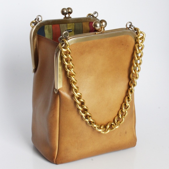 Bonnie Cashin for Coach Small Double Header Tote Bag Chain Strap Vintage 60s HTF - Picture 6 of 17